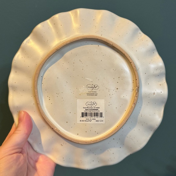 NWT Mud Pie Santa Claus Christmas Holiday Plate 8” - Picture 4 of 6